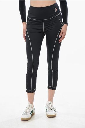 Moncler DAY-NAMIC Stretch Fabric Leggings with Exposed Seams size M