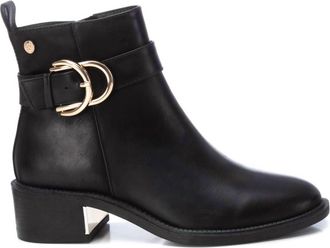 Xti Womens Faux Leather Booties In Black