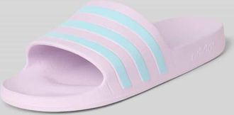 adidas Pantoletten mit Kontraststreifen in Flieder, Gr&ouml;&szlig;e 40,5
