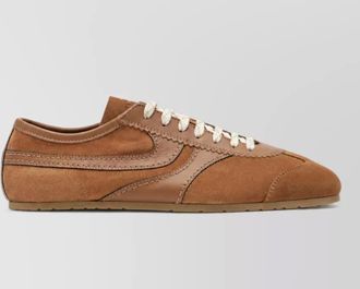 Dries Van Noten leather low-top sneakers