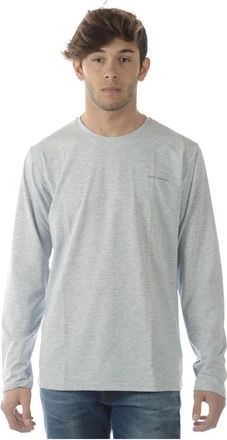 Daniele Alessandrini Long Sleeve Tops, male, Gray, Size: S Maglia Giro Unito ML ST