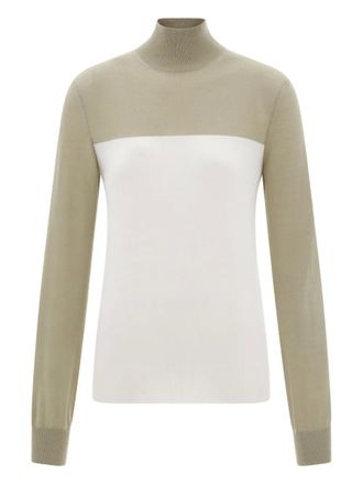Ferragamo colour-block sweater - Neutrals