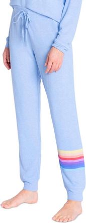 Insomniax Butter Jersey Jogger Pajama Pants In Heather Blue