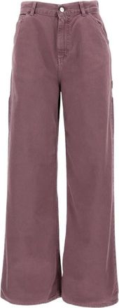 Carhartt Work in Progress Clark Pant - Dames - Loose Fit Jeans - Paars - W26 - Katoen - Jeans