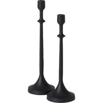 RENWIL Set of 2 Candleholders in Black at Nordstrom