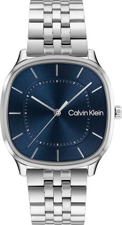 Calvin Klein Mens Rounded Case Sunray Dial Watch - Metallic - OS