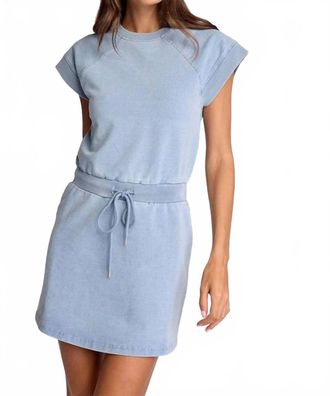 Sundays Apollo Mini Dress In Light Wash Denim