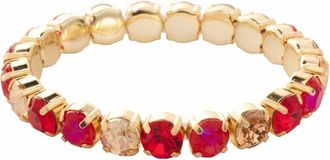 Sorrelli Womens Sienna Stretch Bracelet In Red Carpet