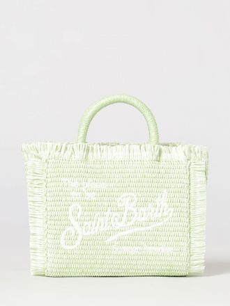 MC2 Saint Barth Borsa Vanity in rafia con motivo animalier jacquard