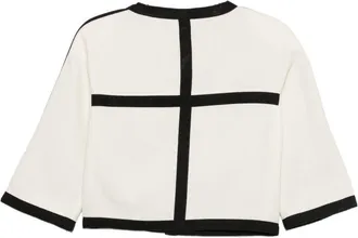Alessandro Enriquez Contrast-Trim Wool Jacket - White