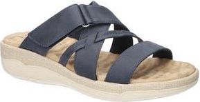 Easy Street Paola Wedge Sandal - Wide Width Available in Navy at Nordstrom Rack, Size 7.5