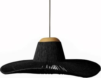 Tosel Suspensi&oacute;n metal Alt.90cm natural ;Pantalla: negro