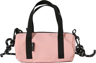 Generic Nylon Cylinder Bag for Women, Ladies Tote Bag Handbag Cross Body Bags Cylindrical with Comfortable Handles (pink)