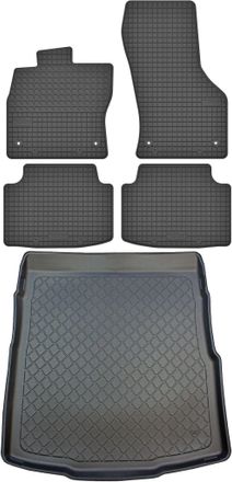 OEM Volkswagen Passat B8 Sed&aacute;n Desde Diciembre De 2014. Juego De Alfombrillas De Goma Para Coche Y Alfombrilla Para Maletero