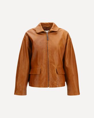 Marni Glossy leather Jacket with back martingale Female 38