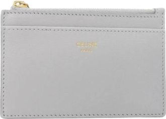 Celine Tweedehands leren portemonnees - Dames - Vintage Accessoires - Grijs - ONE Size - Vintage