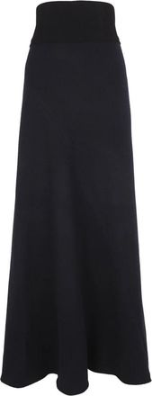 Cortana Avalon- donkerblauwe lange rok - Dames - Maxi Rokken - Blauw - L - Kasjmier - Rokken