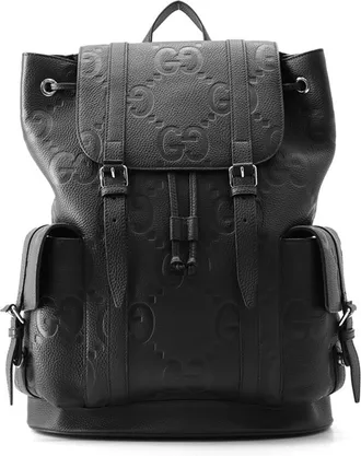 Gucci Black Leather Backpack (Pre-Owned)