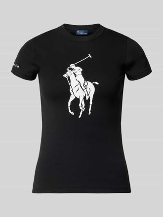 Polo Ralph Lauren Slim Fit T-Shirt aus Baumwoll-Mix in BLACK, Gr&ouml;&szlig;e XXL