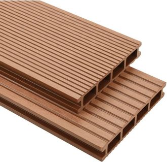 vidaXL Vidaxl - Pavimento per Esterni in wpc con Accessori 16 m&sup2; 2,2 m Marrone