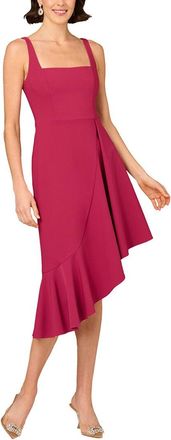 Aidan Mattox Solid Midi Dress