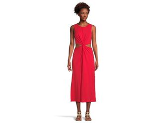 Beyond Yoga Around The World Front Twist Dress Womens Dress Candy Apple Red : 2XL, Elastane/Lyocell