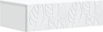 vidaXL Mesa Lateral Montada En La Pared Blanco 87,5 X 34,5 X 17 Cm Vidaxl