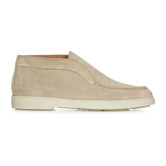 Santoni Schoenen, Dames, Beige, 39 1/2 EU, Suède, Roze Enkellaarzen voor Vrouwen