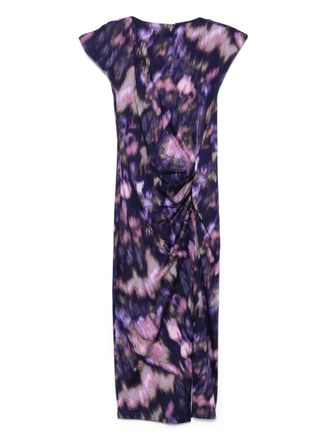 Isabel Marant Nadela maxi dress - women - Cotton - 42 - Purple