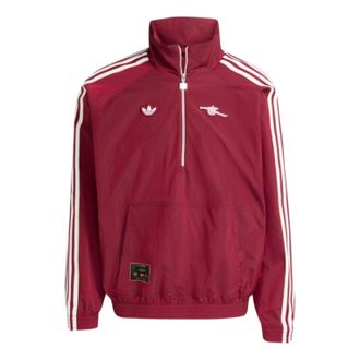 adidas Arsenal Terrace Icon Half-Zip Jacket Team Coll Burgundy JM9399