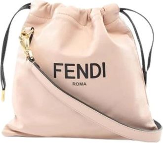 Fendi Pre-owned Bucket Bags, female, Pink, Size: ONE SIZE Pre-owned Crossbody Bag