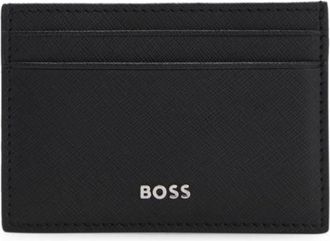BOSS Money clip and card holder with logo lettering