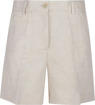 Parosh Pleat Detailed Shorts