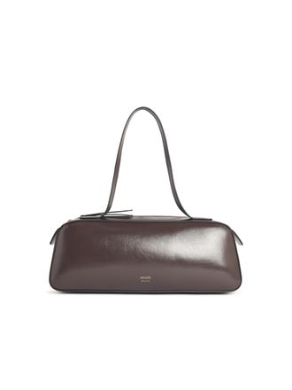 Khaite Simona braune Lear-Tasche