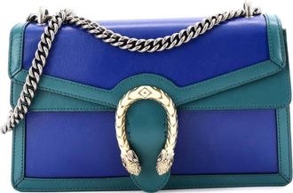 Gucci Borsa a spalla Dionysus piccola in pelle - Blu