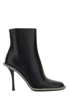 Alexander Wang Alexander Wang Black Leather Kira 105 Ankle Boots