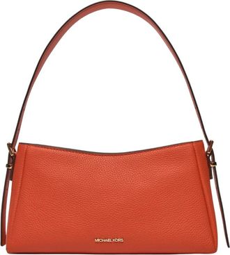 Michael Kors Burnt Sienna Crossbody Tas - Dames - Schoudertassen - Oranje - ONE Size - Leer - Tassen