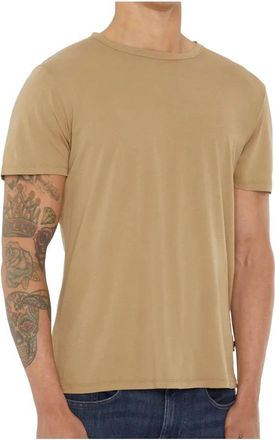 7 For All Mankind Vederlicht T-shirt - Heren - T-shirts - Beige - M - Katoen - Tops
