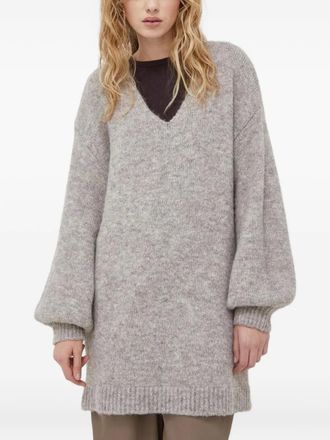 Bruuns Bazaar Trui met V-hals - Beige