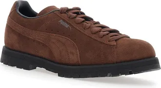 Puma Mens Sneakers, Brown Leather Leather-Rubber Trainers Leather/rubber