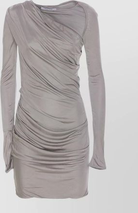 The Attico one shoulder draped silhouette