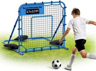 OEM Red De Rebote Para F&uacute;tbol 1080 X 1090 Mm, Rebotador De F&uacute;tbol Con &Aacute;ngulo De Cambio R&aacute;pido Para Control, Estructura De Hierro Y Red De Pe, Pr&aacute;ctica De 