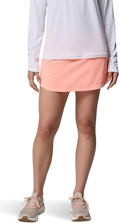 Columbia PFG Castbacktm Skorts Womens Skirt Tiki Pink/Cirrus Grey : 2XL, Elastane/Polyester