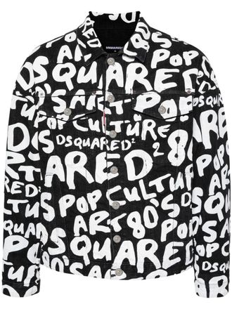 Dsquared2 Denim jack - Zwart