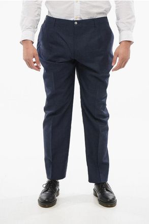 Corneliani Linen Blend Unlined Pants with Belt Loops size 60