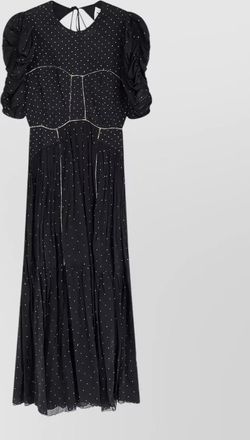 Isabel Marant draped polka-dot midi dress