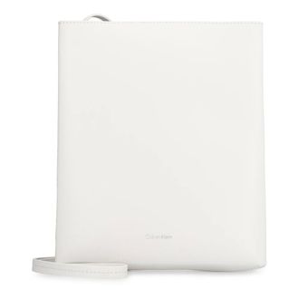 Calvin Klein Cross Body Bags, female, White, Size: ONE SIZE Leather Crossbody Bag