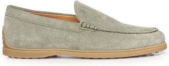 Tod's Mocassino 78L - Heren - Loafers - Groen - 43 EU - Leer - Schoenen