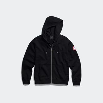 Canada Goose Chandail &agrave; capuchon &agrave; fermeture &eacute;clair pleine longueur Loon (Hommes, Black, TTG)