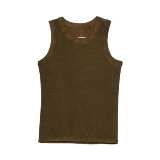 Uma Wang Sleeveless Tops, female, Brown, Size: M Top